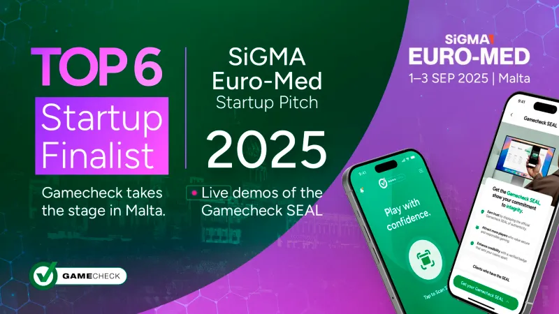 Gamecheck é nomeada finalista no SIGMA Euro-Med 2025 Startup Pitch